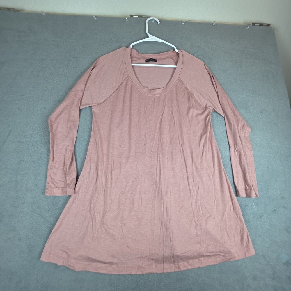 Nally & Millie Tunic Top M/L Pink Long Sleeve Flowy Soft Stretch USA